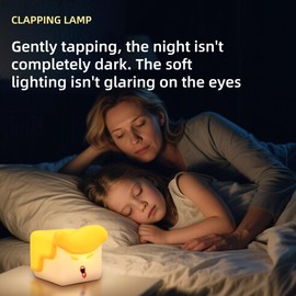 Awkunmy Hilarious Shaped Night Light, Rechargeable Tap-Control Lamp with 3-Level Dimming, Nursery Nightlight, Emotional Release Tool, Squishy Silicone Stress Relief, Gag Gift & Bedroom Decor