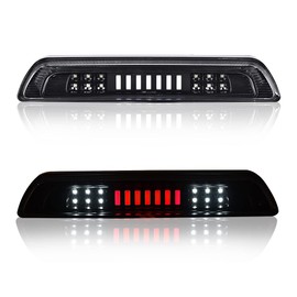 PIT66 LED 3rd Brake Light, Compatible with 2007-2018 Toyota Tundra High Mount LED 3rd Thrid Tail Cargo Brake Light Clear Lens Black Housing