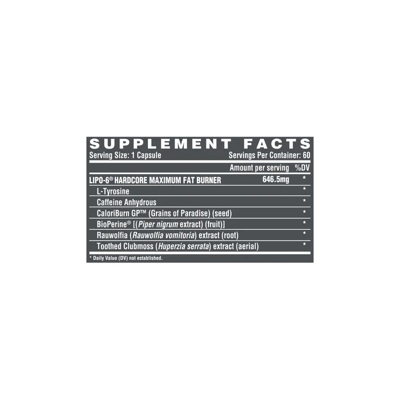 Nutrex Research Lipo 6 Hardcore 60 Capsulas