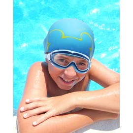BeLikeFish Kids Swimming Goggles - Swimming Goggles Kids Boys Girls Children 4-12 Years Anti Fog Large Lens
