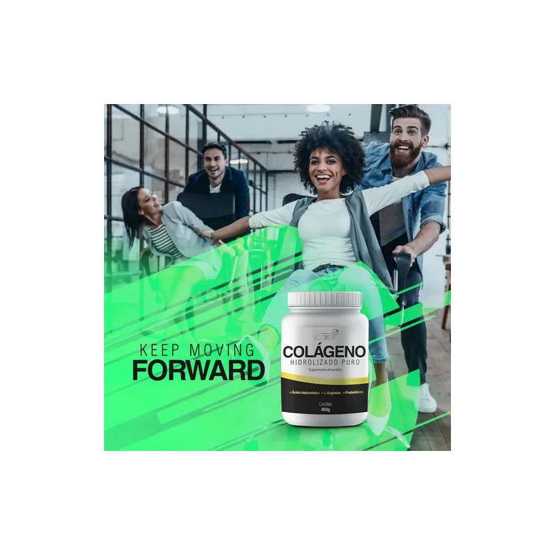 Cólageno Hidrolizado L Arginina Acido Hialurónico 450g 3pack
