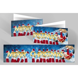 Edition Colibri Panorama XL Christmas Cards (Hats), Pack of 10