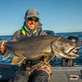 Northland Fishing Tackle Elite Series Mimic Swim Jig Head for Bass, Trout, and Walleye Fishing, Black, 3/4 Oz 5/0 Hook