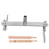 Hilitand Center Finder Stainless Steel Center Line Woodworking Tool (40-100mm)