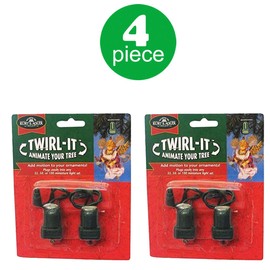 Kurt Adler Twirl-It Motor Pigtails, Set of 4
