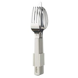 Rosti Mepal Couverts en mélamine et inox 3 Pièces Blanc