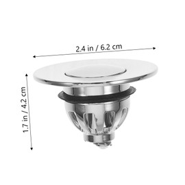 Operitacx Bathroom Sink Drain Stopper with Hair Catcher Versatile Sink Plug for Bathtub and Washbasin Easy Installation Drain Protection Safe Materials for Clean Home Environment