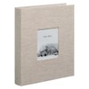 Marks Linen CG-AL12-LN Photo Frame Album, Binder Type, Refill Sold