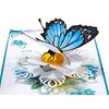 Cutpopup Butterfly Mother's Day Card Pop Up, Flower Greeting Cards,