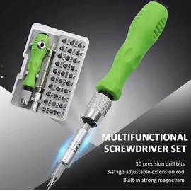 32 in 1 Multifunctional Screwdriver Set with 30 PCS Torx Phillips Magnetic Screw Driver Bits Hand Repair Tool for Phone Watch PC and More