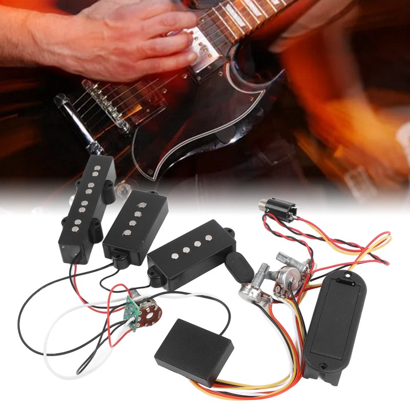 Electric Bass Pickup Excellent Audio Output Preamp Wiring Circuit Guitar
