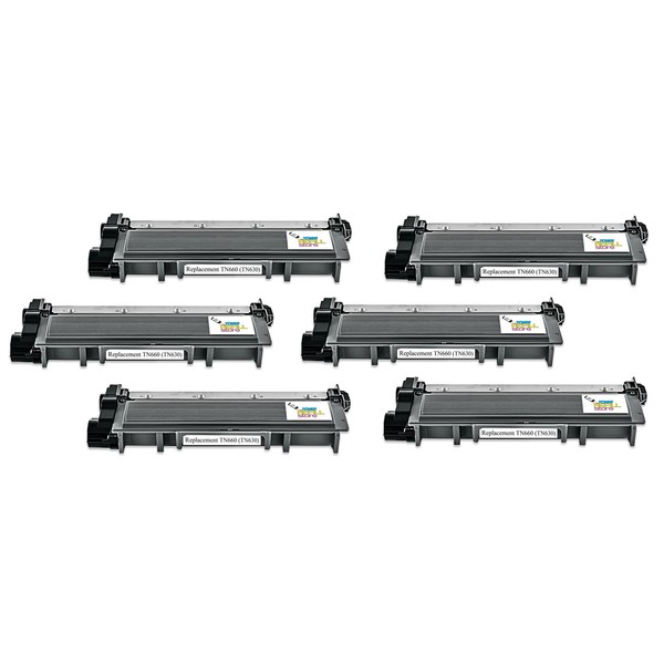 Toner Refill Store™ NEW Brother TN660 (TN630) 6 Pack High