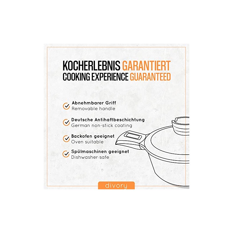 DIVORY Replacement Handle - Handle for Pot Diameter 20, 24