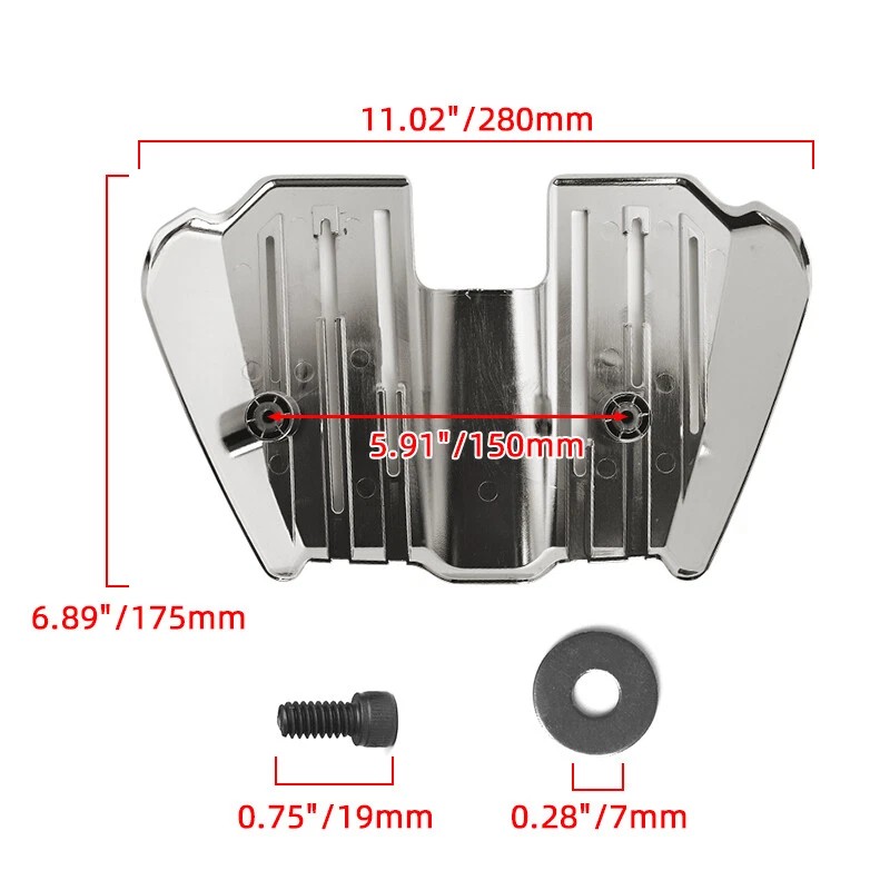 FZHMT Chrome Precision Spark Plug Wire Cover For Harley Touring