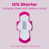 U by Kotex Balance Teen Ultra Thin Overnight Pads with