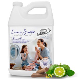 Black Diamond Stoneworks Bergamot Breeze Luxury Scented Laundry Wash, Premium Quality Detergent, Superior Cleaning Performance, Long-Lasting Fragrance, 1-Gallon