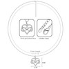 Alittlecare Granddaughter Necklace from Grandma - Infinite Heart Necklace Filled