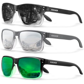 KUGUAOK Polarized Square Sunglasses For Men and Women Matte Finish Sun Glasses UV Protection Glasses