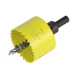 51mm 2 inch Hole Saw,HSS Bi-Metal Hole Cutter with Arbor Mandrel for Cutting Steel,Aluminium,Brass,Copper,Zinc,Tin,Wood