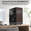 FOIFKIN M1 PC Case -Walnut Front pane Pre-Installed 4 PWM