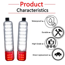 AFEISOL Led Side Door Panel Lights Courtesy Light Fit for Chevy Sierra GMC C/K, Yukon Silverado 1500 2500 3500 Avalanche, Suburban, Hum-mer H2 Interior Side Door Panel Light 4Pcs