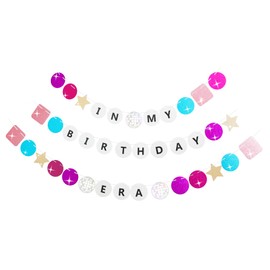 Banner de cumpleaños en mi era de cumpleaños, 38 unidades, pulsera de amistad, pancarta de cumpleaños, decoración de cumpleaños, cumpleaños, cumpleaños, cumpleaños, fiesta, conciertos, gira, fans de