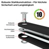 evermotor Bicycle Folding Lock with Bracket, 85 cm Long, High