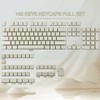 White Jade Keycaps 142 Keys Double Shot PBT Keycaps, SA