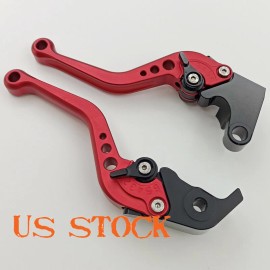 FDB Billet Shorty Brake Clutch Levers For KAWASAKI ZX6R 2007-16 ZX10R 2006-15 RED