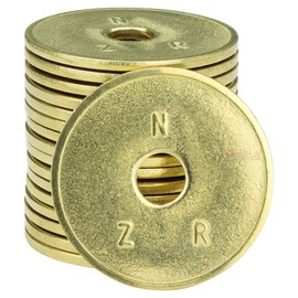 100 x NZR 2020 26 mm Token Washing Token Brass Washing Coin for Coin Machine (NZR 2020)