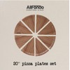 10” Pizza Slice Plates – Wood-Look Melamine Dinnerware Set |