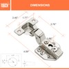 TOUCH Cabinet Hinges (1 Pair, 2 PCS) Inset Soft Push
