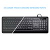 SurnQiee Large Letter Print Keyboard, 104 Keys Standard Full Size