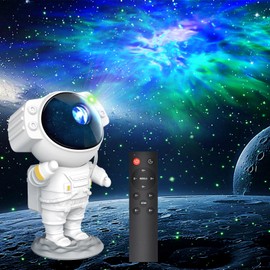 Immver Immver Astronaut Galaxy Star Projector Night Light with Remote Control & Timer, 8 Nebula Effects, Adjustable Projection Angle, Ideal for Bedrooms, Game Rooms, and Birthdays Christmas Gifts