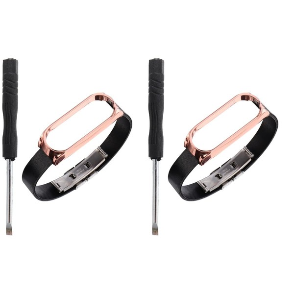 Gatuida 2pcs Replacement Belt Adjustable Watchband Pu Wristband Strap Accesorios