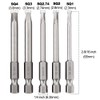 Saipor 10PCS Magnetic Square Head Screwdriver Bits Set 1/4'' Hex