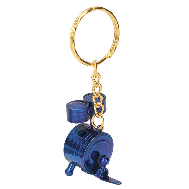 Mini Drums Keychain Attractive High Strength Metal Portable Mini Instrument