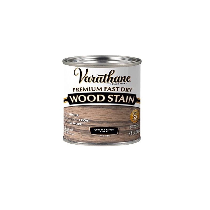 Rust-Oleum Varathane Premium Fast Dry Western Oak Wood Stain Half