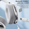 Auriculares Inalámbricos Diadema Con Micrófono 400mah Plateado Diadema Vulata P9