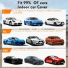 CEMOFE Indoor Car Cover, Universal Stretch Satin Windproof Dust Protection