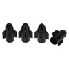 HEROFFIX 4 Pcs Rocket Style Tire Valve Stem Caps Decorative