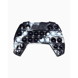 TOP TRENZ OMG Pop Fidgety Bubble Fidget Toy Stress Relief Anxiety Boredom 5In (Controller Glow in Dark), Black