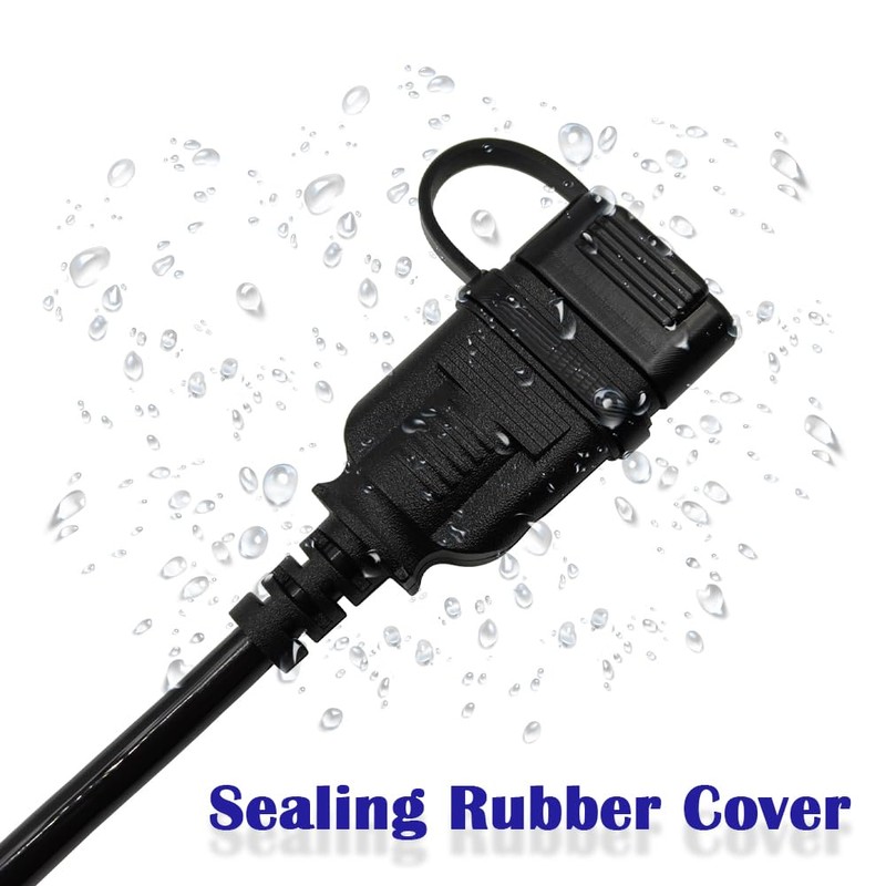 3ft/36 4 Pin Flat Trailer Extension Coiled Cable 18 Gauge