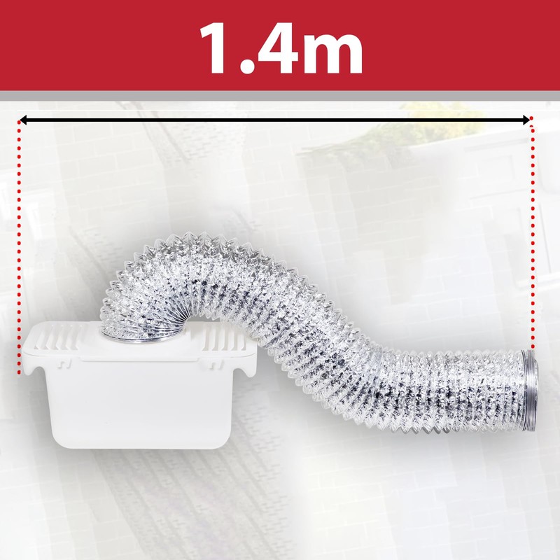 SPARES2GO Universal Vent Aluminium Hose Condenser Kit with 3 x