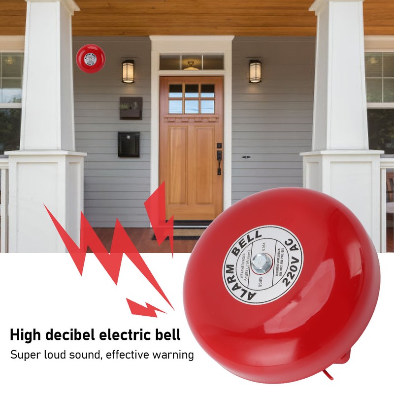 Fire Alarm Bell High Sensitivity Super Loud Sound Electric Round
