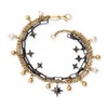 Engelsrufer Women's Boho Bracelet Made of Black and Gold-Plated Stainless