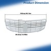 Silscvtt Front Upper Grille Chrome Straight Trim Style Replacement for