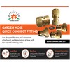 Garden Hose Quick Connect Fittings Leak Proof Rustproof Garden Hose