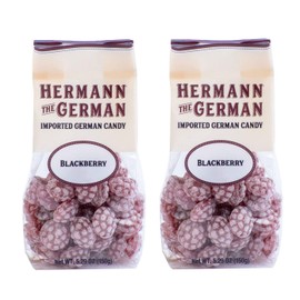 Hermann the German Hard Candy - Bavarian Imported - Pack of 2 (Blackberry)
