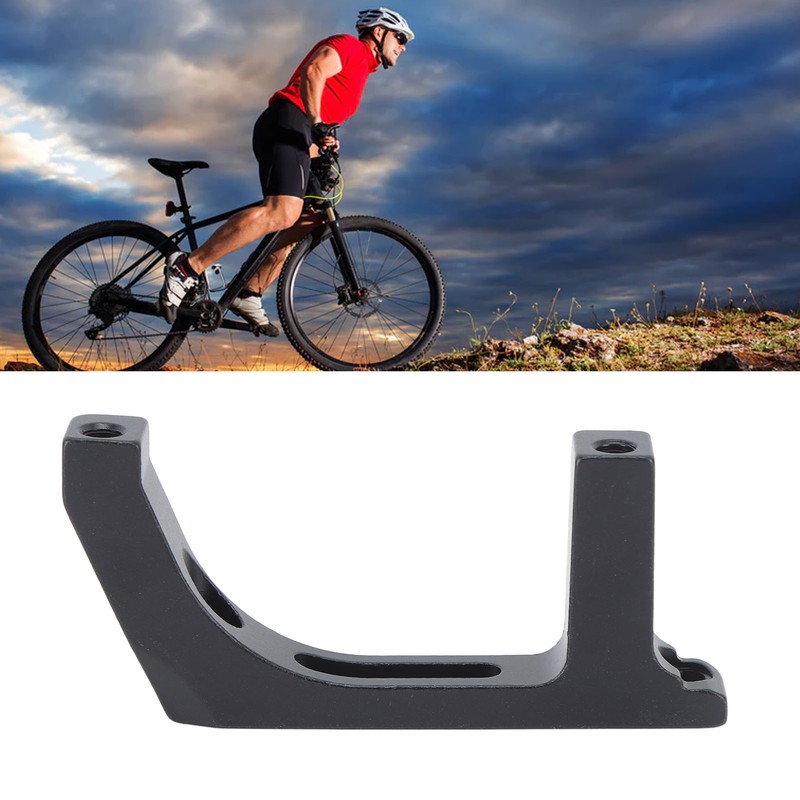Bike Disc Brake Adapter Aluminium Alloy Black Mounting Bracket Converter